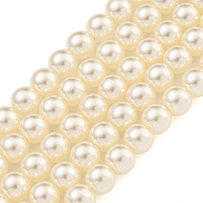 Glass Pearl Beads Strands X-HY-G002-01C-02-1