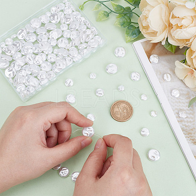 200Pcs 4 Styles Resin Imitation Pearl Beads FIND-AR0005-46-1