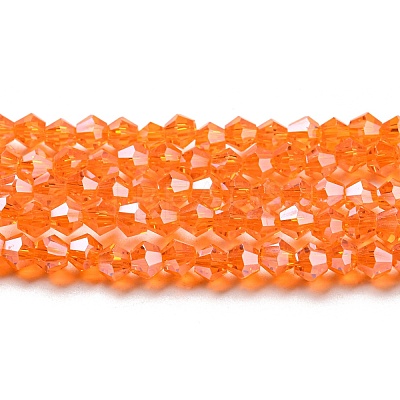 Transparent Electroplate Glass Beads Strands EGLA-A039-T2mm-A11-1