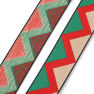Nylon Jacquard Ribbons OCOR-WH0058-54A-1