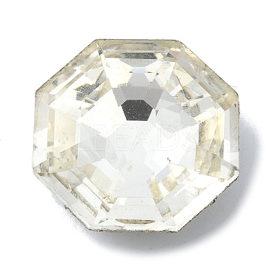 Faceted Glass Rhinestone Cabochons GGLA-C032-05G-1