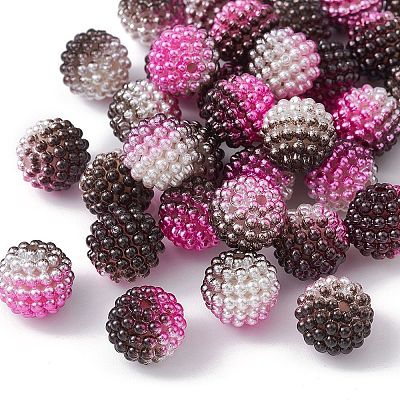Imitation Pearl Acrylic Beads OACR-FS0001-42H-1