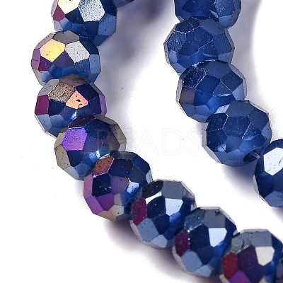 Baking Electroplate Glass Beads Strands DGLA-A039-J10mm-B04-1