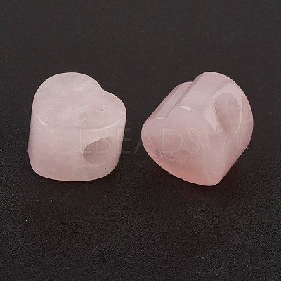 Natural Rose Quartz European Beads X-G-F580-C01-1