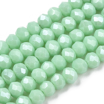 Electroplate Glass Beads Strands EGLA-A034-P3mm-A20-1