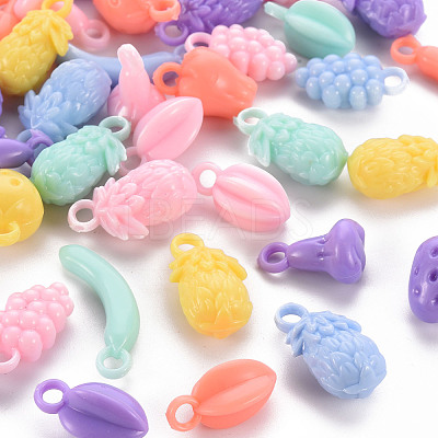Opaque Acrylic Beads X-TACR-S154-45D-1
