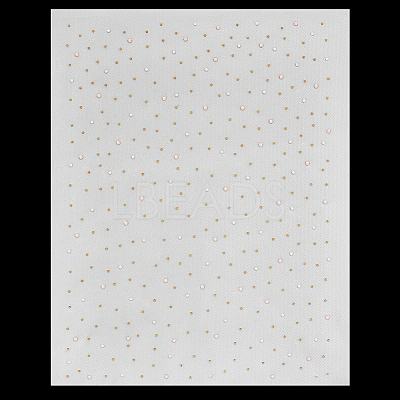 Glitter Hotfix Rhinestone Sheet DIY-WH0308-441D-1