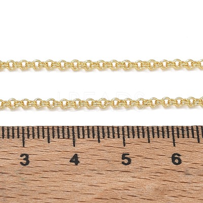 2MM Brass Double Link Chain Necklaces for Women KK-CBA2293-18G-1