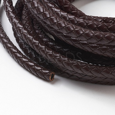 Braided Leather Cord with Core WL-F009-B01-5mm-1