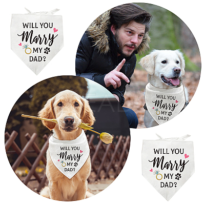 Cotton Dog's Kerchief AJEW-WH0503-006-1