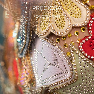 Preciosa&reg Crystal Hotfix Flatback Stones Y-PRC-HSS10-40080-1