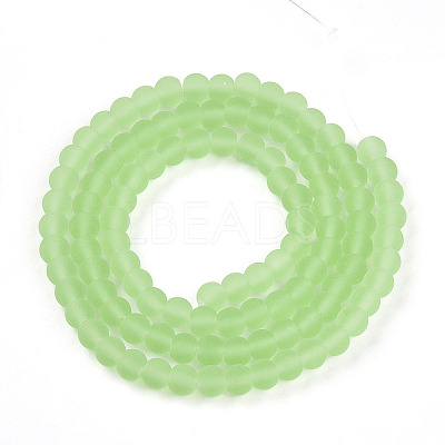 Transparent Glass Beads Strands GLAA-T032-T4mm-MD17-1