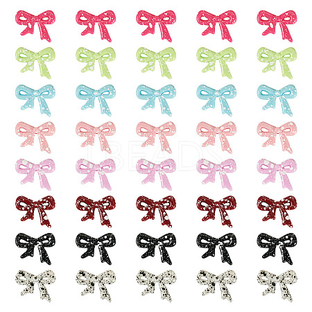 40Pcs 8 Colors Spray Painted Opaque Acrylic Beads MACR-TA0002-66-1