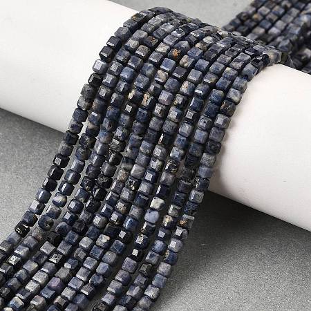 Natural Sapphire Beads Strands G-G259-B04-3x3mm-1