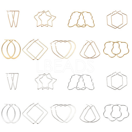 Iron Hoop Earrings EJEW-TA0010-07-1