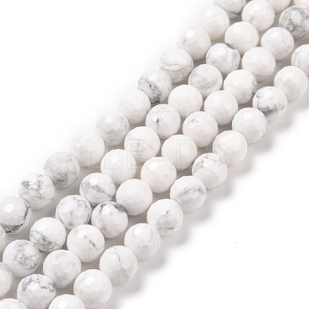 Natural Howlite Beads Strands G-E571-29B-1