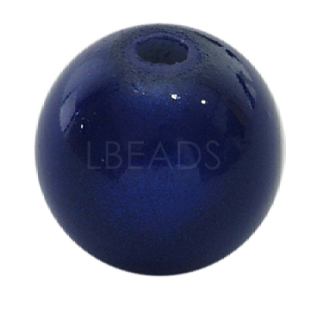 Spray Painted Acrylic Beads X-PB9280-8-1