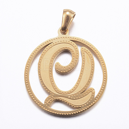 Ion Plating(IP) 304 Stainless Steel Pendants STAS-K162-070G-1