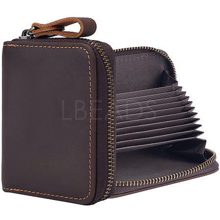 Rectangle Leather Credit Card Wallets for Women Men AJEW-WH20001-31B-1