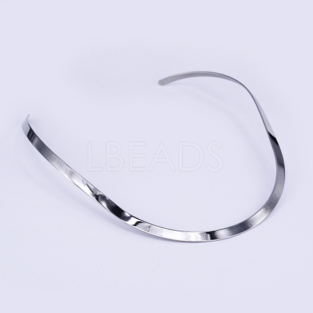 304 Stainless Steel Choker Necklaces NJEW-O094-05-1