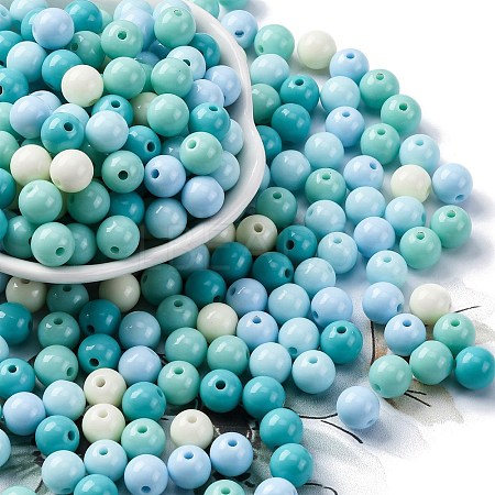 Opaque Acrylic Beads SACR-Q004-02B-1