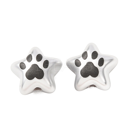 Plating Printed Acrylic Beads AC-CBA655C-07-1
