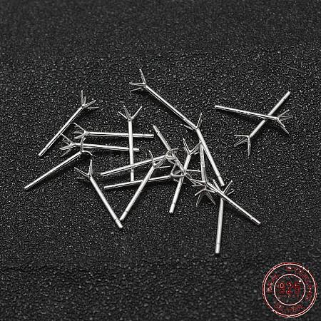 925 Sterling Silver Ear Studs STER-P032-10S-6-1