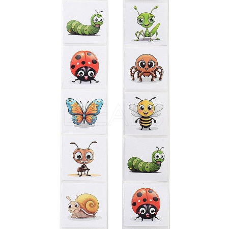 Cartoon Insect Picture Paper Stickers STIC-M002-01B-1