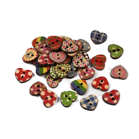 Wooden Buttons BUTT-K005-13x15mm-1