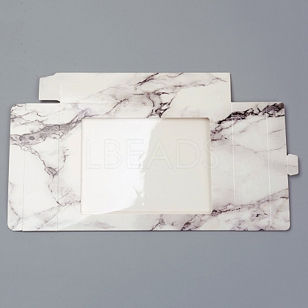 Marble Texture Pattern Paper Gift Boxes X-CON-WH0072-15B-1