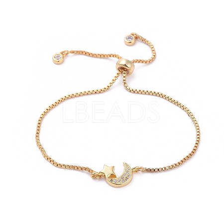Adjustable Brass Slider Bracelets BJEW-JB04301-02-1