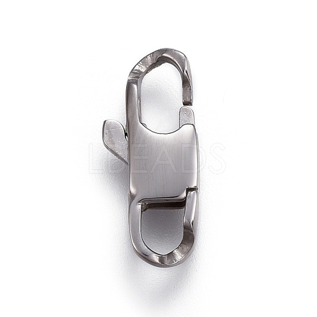 Tarnish Resistant 304 Stainless Steel Lobster Claw Clasps STAS-I117-02E-P-1