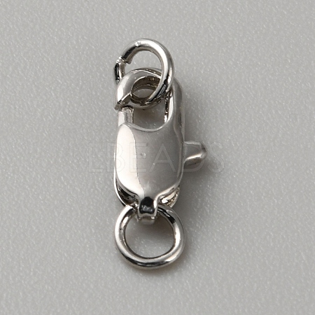 Brass Lobster Claw Clasps FIND-WH0110-859A-P-1