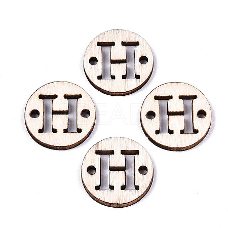 Unfinished Natural Poplar Wood Links Connectors WOOD-S045-140A-01H-1