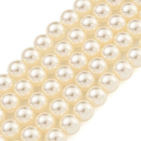 Glass Pearl Beads Strands X-HY-G002-01C-02-1