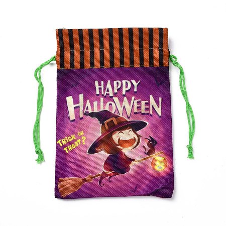 Halloween Cotton Cloth Storage Pouches ABAG-A005-01D-1