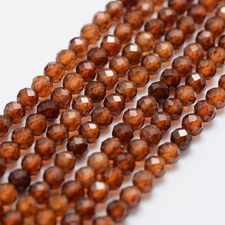 Natural Garnet Bead Strands G-G663-03-4mm-1