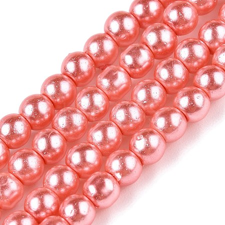 Baking Painted Glass Pearl Bead Strands HY-Q003-3mm-77-A-1