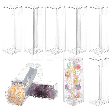 Transparent Plastic PVC Box Gift Packaging CON-WH0085-85B-1