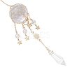 Glass & Acrylic Cone & Round Hanging Suncatchers HJEW-JM04570-01-4