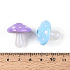 UV Plating Opaque Luminous Acrylic Beads OACR-N153-07-5