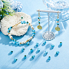 Handmade Evil Eye Lampwork Round Bead Strands LAMP-NB0001-75B-5