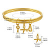 SHEGRACE Brass Charm Bangles JB627A-6