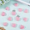 12Pcs Heart Wool Needle Felting Decoration DIY-SC0030-14A-3