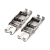 Non-Tarnish 201 Stainless Steel Watch Band Clasps STAS-C006-1-2