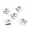 Square Tibetan Style Slide Charms Fit Pet Dog Cat Tag Collar Wristband X-TIBE-A124702-AS-FF-2