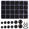 3400Pcs 6 Styles ABS Plastic Imitation Pearl Beads KY-SP0001-51-1