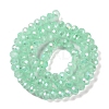 Baking Electroplate Glass Beads Strands DGLA-A039-J6MM-B07-2