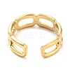 304 Stainless Steel Open Cuff Ring for Women RJEW-C016-06G-3