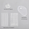 4 Pairs 2 Style Invisible PVC Plastic Flip Flop Pads AJEW-CA0003-81-2